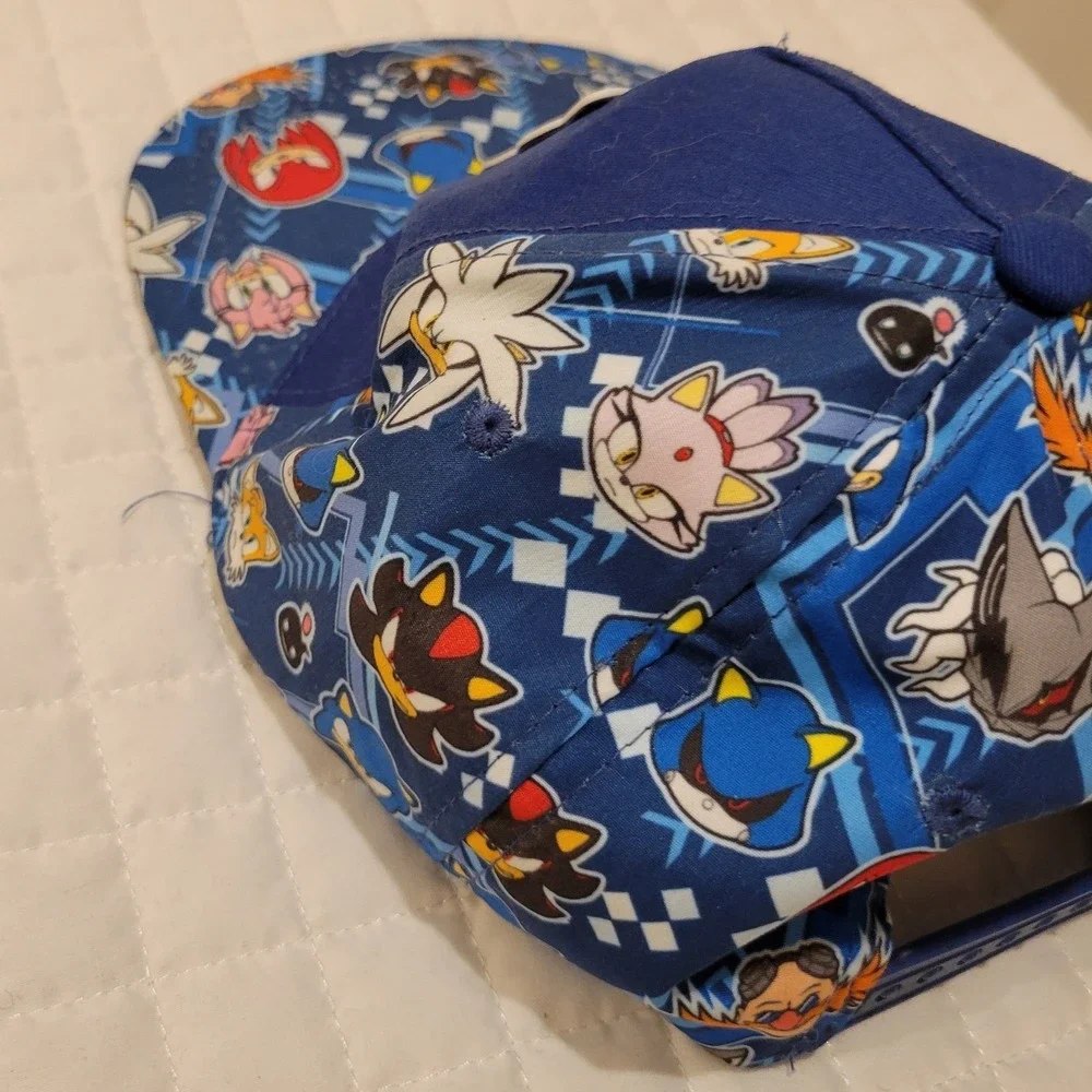 Sega Sonic the Hedgehog Baseball Hat Tails Knuckles Amy Rose Shadow Blaze Silver
